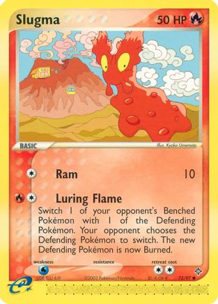 Slugma 72/97 - Dragon Reverse Holofoil - Poke-Collect