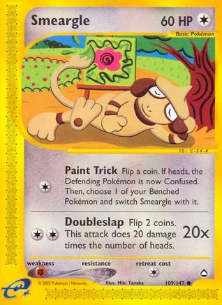 Smeargle 109/147 - Aquapolis Reverse Holofoil - Poke-Collect