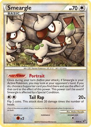 Smeargle 8/90 - HSUndaunted Holofoil - Poke-Collect