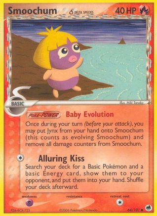 Smoochum δ 64/101 - Dragon Frontiers Reverse Holofoil - Poke-Collect