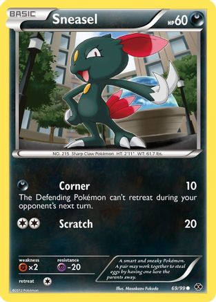 Sneasel 69/99 - Next Destinies Reverse Holofoil - Poke-Collect