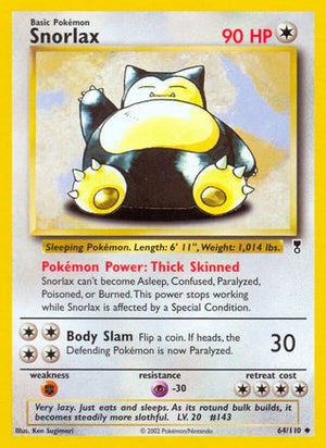 Snorlax 64/110 - Legendary Collection Reverse Holofoil - Poke-Collect