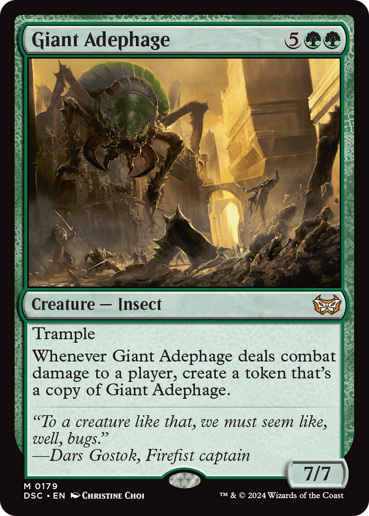 Giant Adephage (DSC-179) - Duskmourn: House of Horror Commander - Poke-Collect