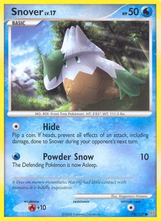 Snover 74/100 - Stormfront Reverse Holofoil - Poke-Collect