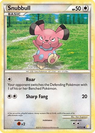 Snubbull 82/123 - HeartGold & SoulSilver - Poke-Collect
