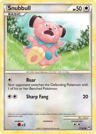 Snubbull 71/95 - Call of Legends Reverse Holofoil - Poke-Collect