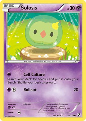 Solosis 55/114 - Black & White Reverse Holofoil - Poke-Collect