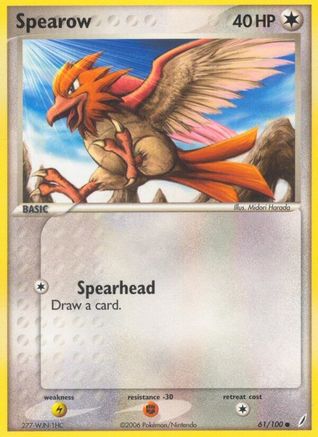 Spearow 61/100 - Crystal Guardians - Poke-Collect