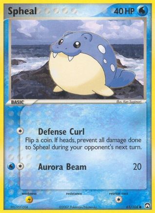 Spheal 65/108 - Power Keepers Reverse Holofoil - Poke-Collect
