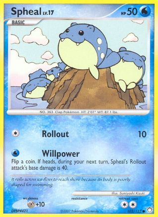 Spheal 102/123 - Mysterious Treasures Reverse Holofoil - Poke-Collect