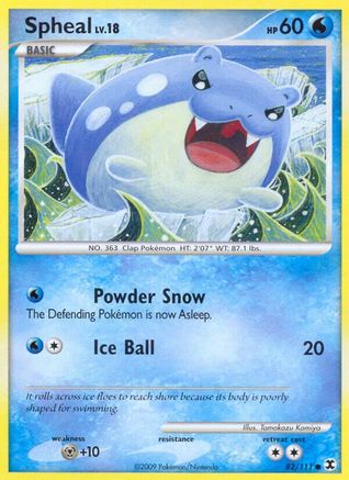 Spheal 82/111 - Rising Rivals Reverse Holofoil - Poke-Collect