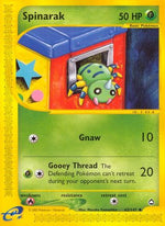 Spinarak 62/147 - Aquapolis Reverse Holofoil - Poke-Collect