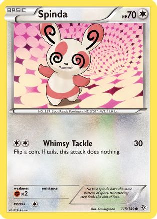 Spinda 115/149 - Boundaries Crossed Reverse Holofoil - Poke-Collect