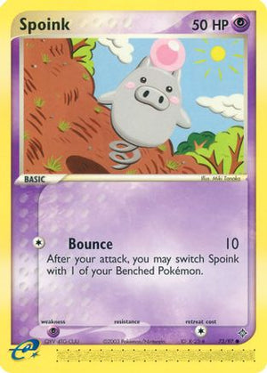 Spoink 73/97 - Dragon Reverse Holofoil - Poke-Collect