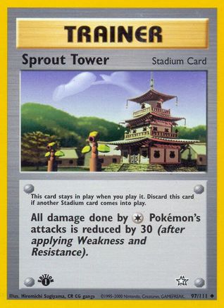 Sprout Tower 97/111 - Neo Genesis 1st Edition - Poke-Collect