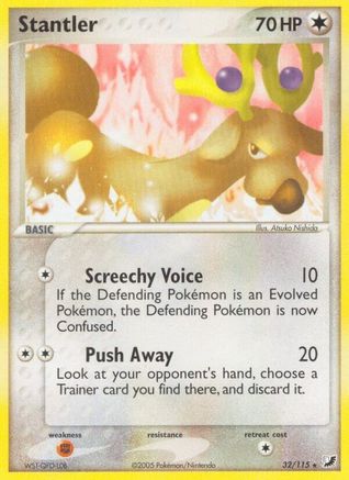 Stantler 32/115 - Unseen Forces Reverse Holofoil - Poke-Collect