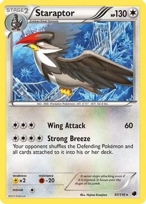 Staraptor 97/116 - Plasma Freeze Reverse Holofoil - Poke-Collect