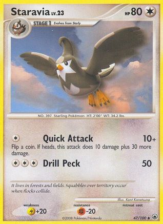 Staravia 47/100 - Majestic Dawn - Poke-Collect