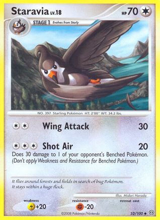 Staravia 52/100 - Stormfront - Poke-Collect