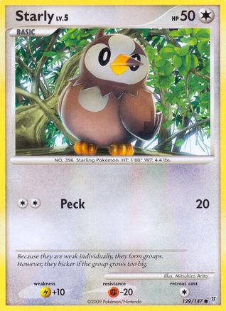 Starly 129/147 - Supreme Victors Reverse Holofoil - Poke-Collect