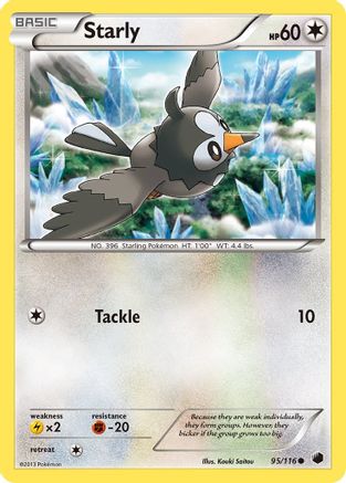 Starly 95/116 - Plasma Freeze Reverse Holofoil - Poke-Collect