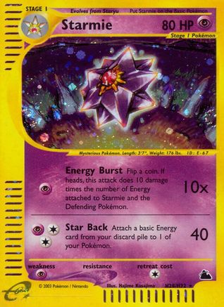 Starmie H28/144 - Skyridge Holofoil - Poke-Collect
