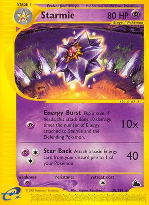 Starmie 30/144 - Skyridge Reverse Holofoil