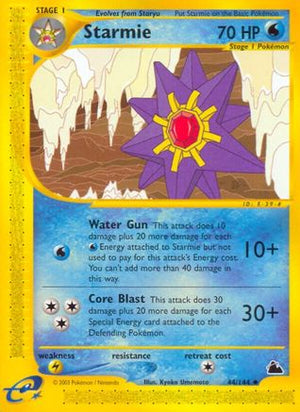 Starmie 44/144 - Skyridge Reverse Holofoil - Poke-Collect