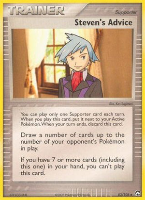 Steven's Advice 83/108 - Power Keepers Reverse Holofoil - Poke-Collect