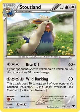 Stoutland 110/146 - XY - Poke-Collect