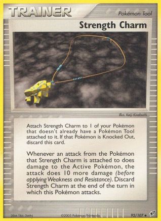 Strength Charm 92/107 - Deoxys Reverse Holofoil - Poke-Collect