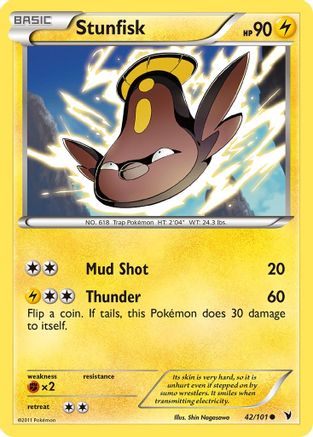 Stunfisk 42/101 - Noble Victories - Poke-Collect