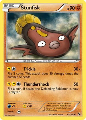 Stunfisk 68/101 - Noble Victories Reverse Holofoil - Poke-Collect