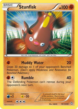 Stunfisk 70/124 - Dragons Exalted Reverse Holofoil - Poke-Collect