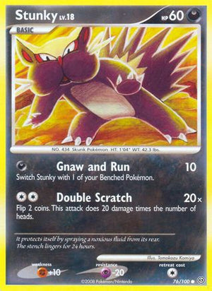 Stunky 76/100 - Stormfront Reverse Holofoil - Poke-Collect