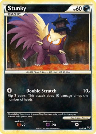 Stunky 69/90 - HSUndaunted Reverse Holofoil - Poke-Collect