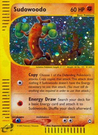 Sudowoodo H24/147 - Aquapolis Holofoil - Poke-Collect