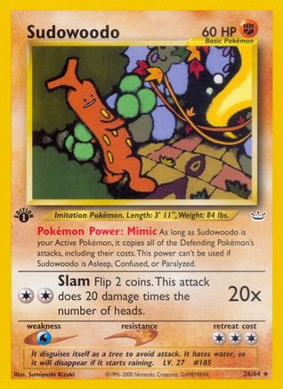 Sudowoodo 26/64 - Neo Revelation 1st Edition - Poke-Collect