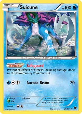 Suicune 20/101 - Plasma Blast Reverse Holofoil - Poke-Collect