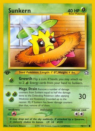 Sunkern 78/111 - Neo Genesis 1st Edition - Poke-Collect