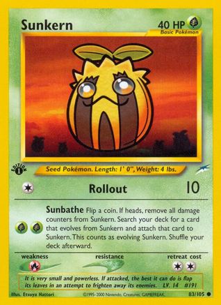 Sunkern 83/105 - Neo Destiny 1st Edition - Poke-Collect