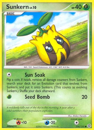 Sunkern 114/132 - Secret Wonders - Poke-Collect