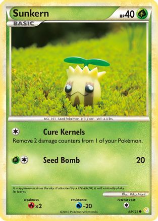 Sunkern 85/123 - HeartGold & SoulSilver Reverse Holofoil - Poke-Collect