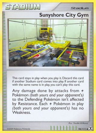 Sunyshore City Gym 94/111 - Rising Rivals Reverse Holofoil - Poke-Collect