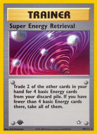 Super Energy Retrieval 89/111 - Neo Genesis 1st Edition - Poke-Collect