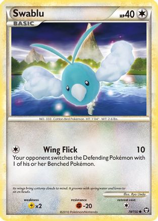 Swablu 78/102 - HSTriumphant Reverse Holofoil - Poke-Collect