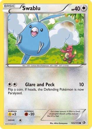 Swablu 103/113 - Legendary Treasures - Poke-Collect