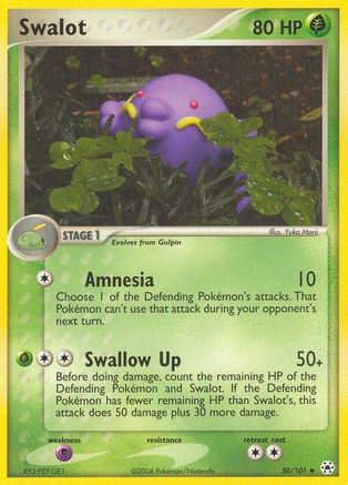 Swalot 50/101 - Hidden Legends Reverse Holofoil - Poke-Collect