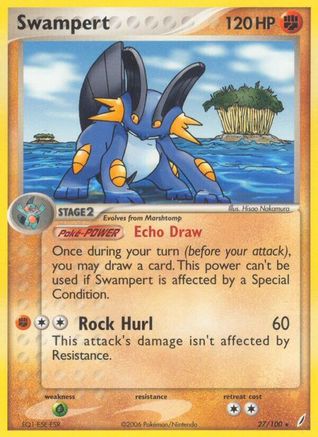 Swampert 27/100 - Crystal Guardians Reverse Holofoil - Poke-Collect