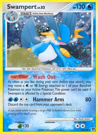 Swampert 9/106 - Great Encounters Holofoil - Poke-Collect